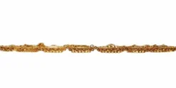 Collier cannetille or, pierres citrines