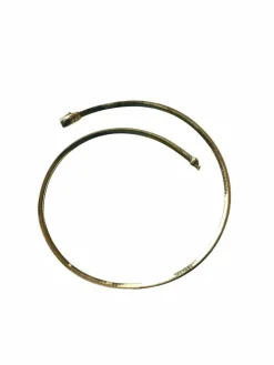 Collier Câble 2 Ors réversible maille oméga