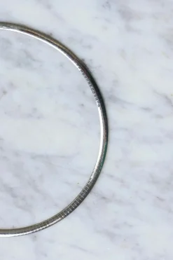 Collier Câble 2 Ors réversible maille oméga
