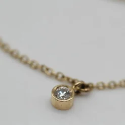 Collier CELIA en or jaune 18 carats avec diamants