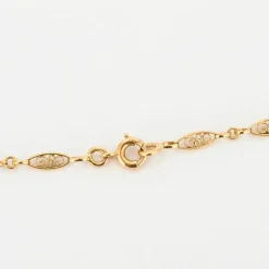 Collier chaine filigrane or jaune