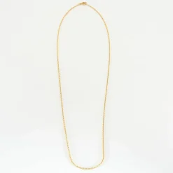 Collier chaine forçat or jaune
