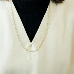 Collier chaine forçat or jaune