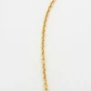 Collier chaine maille jaseron Pleine or jaune