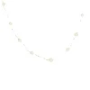 Collier chaine vintage batons or jaune perles