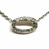 Collier Chaîne + pendentif Or blanc Diamant