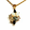 Collier Chaîne + pendentif Or jaune Opale
