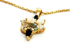 Collier Chaîne + pendentif Or jaune Opale