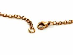 Collier Chaîne + pendentif Or rose Onyx