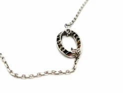 Collier Chaîne + pendentif Or blanc Diamant
