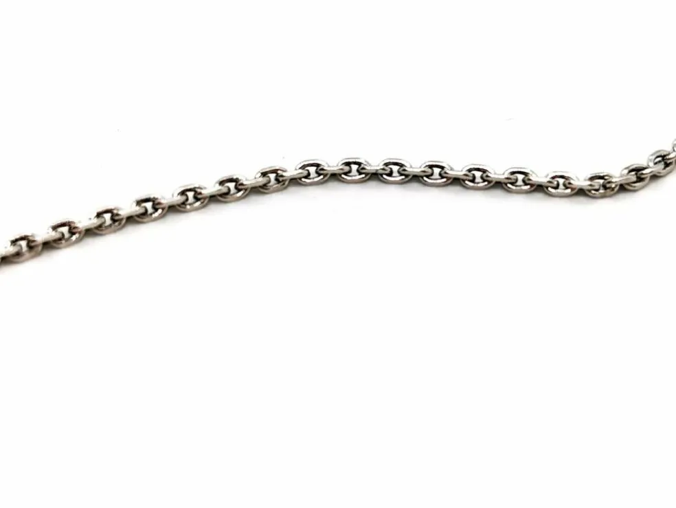 Collier Chaîne + pendentif Or blanc Diamant