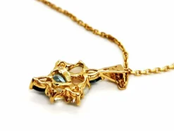 Collier Chaîne + pendentif Or jaune Opale
