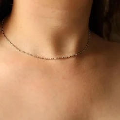 Collier Chaîne Or blanc