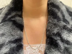 Collier Chaîne Torsade Or blanc