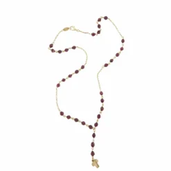 Collier chapelet avec grenats