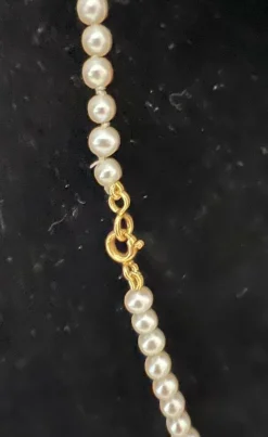 Collier Choker 91 Perles De Culture 41 Cm Fermoir or 18K