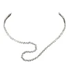 Collier choker or blanc diamants