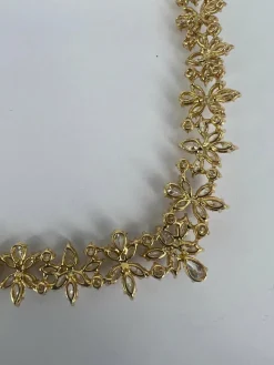 Collier cocktail en or jaune et diamants haut de gamme