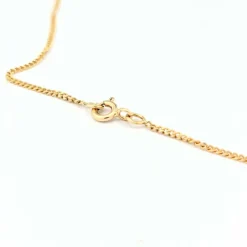 Collier coeur en or jaune et diamants