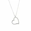 Collier coeur et diamant