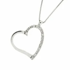 Collier coeur et diamant