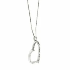 Collier coeur et diamant