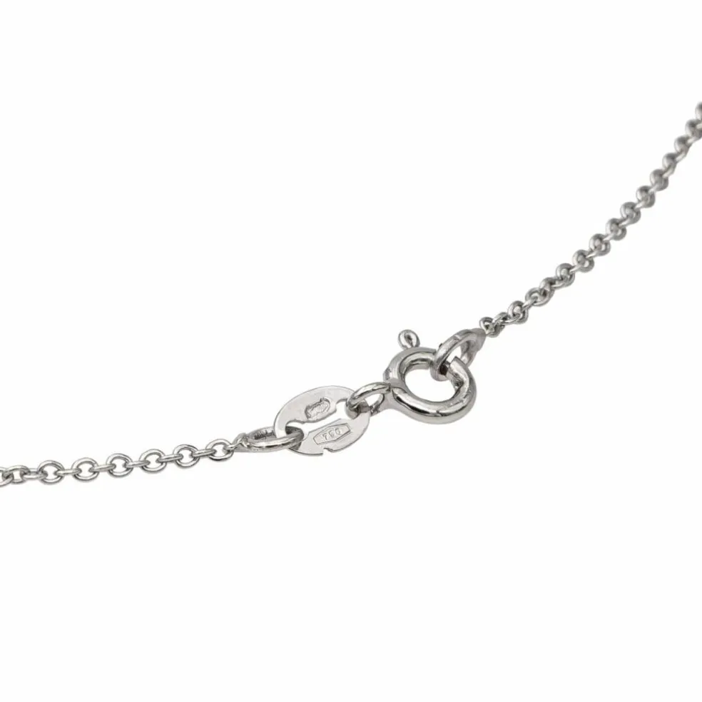Collier Coeur Or blanc Diamant