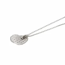 Collier Coeur Or blanc Diamant