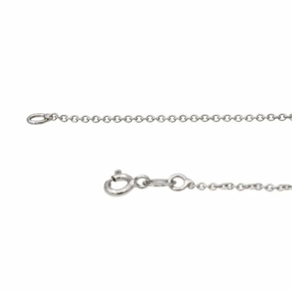 Collier Coeur Or blanc Diamant