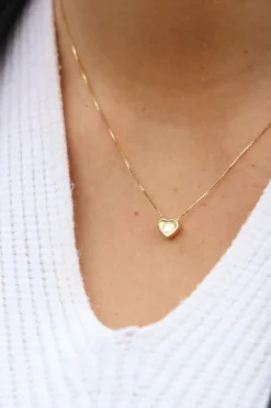Collier Coeur Or jaune