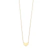 Collier coeur or jaune 18 carats