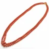 Collier corail de Sardaigne double rang