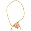 Collier Corail Peau d'Ange Or jaune et Diamant