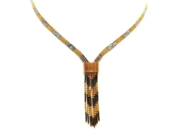 Collier Cravate Or jaune, Or blanc