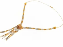 Collier Cravate Or jaune, Or blanc