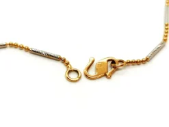 Collier Cravate Or jaune, Or blanc
