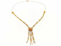 Collier Cravate Or jaune, Or blanc