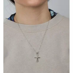 Collier CRUX en or blanc avec diamants