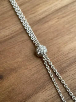 Collier cœur en diamants