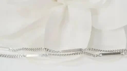 Collier cœur en or blanc et diamants