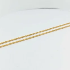 Collier cœur en or jaune et diamants
