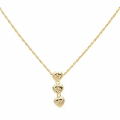 Collier Cœur Or jaune Diamant