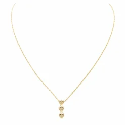 Collier Cœur Or jaune Diamant