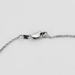Collier D'Amour or blanc diamants