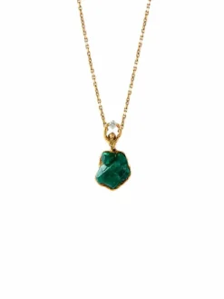 COLLIER "DANSEUSE" OR & PIERRES