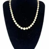Collier de 51 perles de culture, fermoir argent