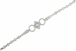 Collier de chien diamants Art Déco
