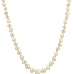 Collier de perles de culture et fermoir or blanc