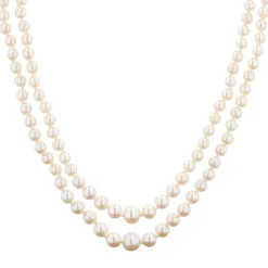 Collier de perles de culture double rang