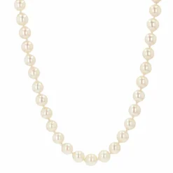 Collier de perles de culture baroque et son fermoir ancien
